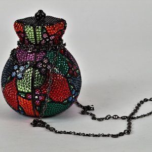 Stephanie Multicolor Rhinestone Handbag